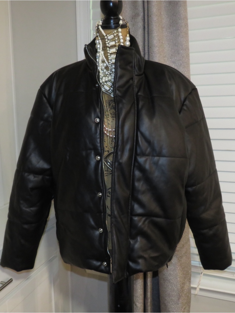 INC International Concepts Men's Black Quilted Puffer Jacket